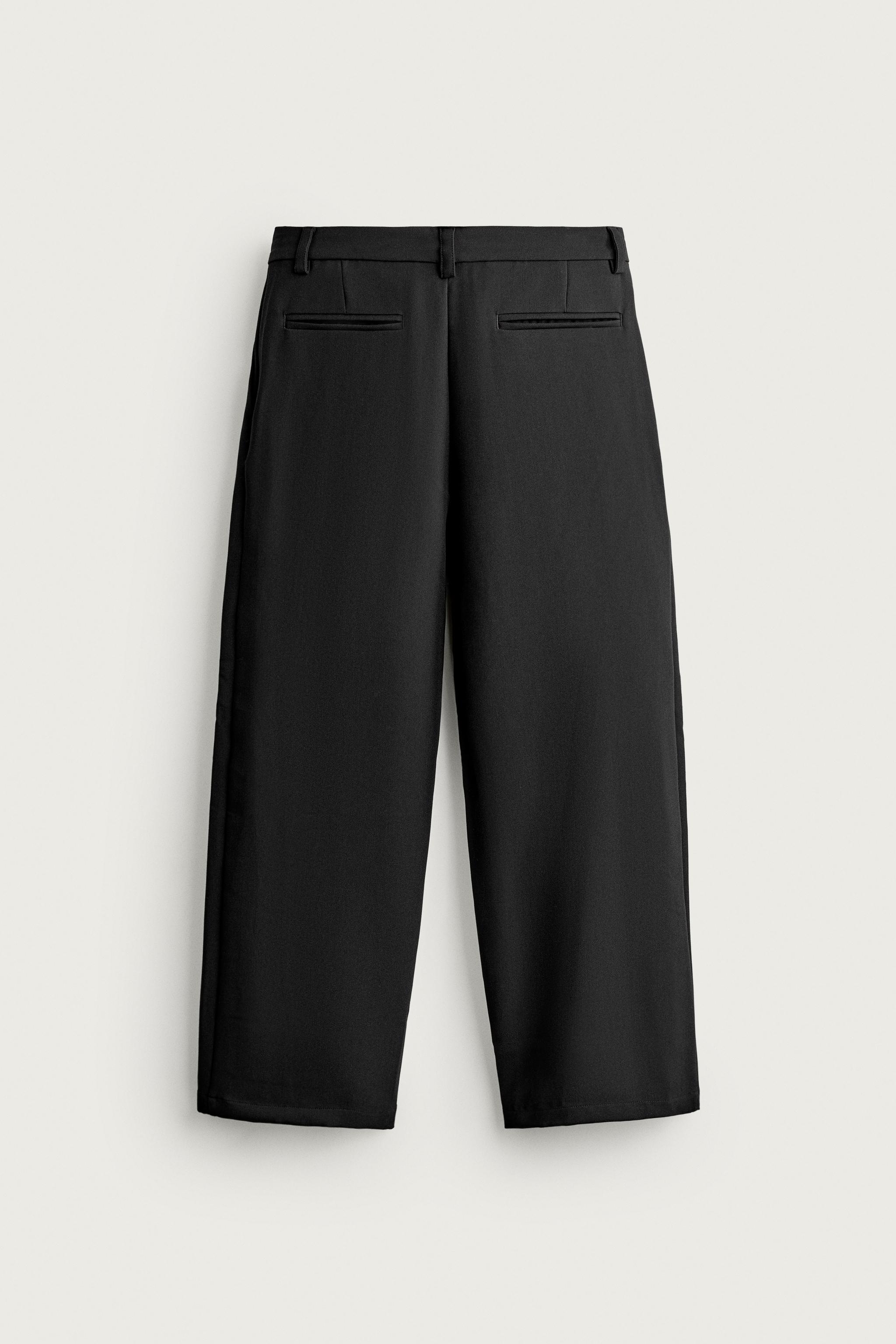 SIDE-PLEAT WIDE-FIT PANTS